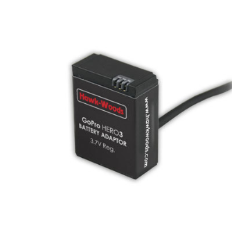 LR-32 GoPro Hero3 dummy Batterie Adapter mit 1m Kabel und offenem Kabelende, 3.7V Reguliert