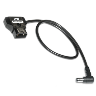 Hawk-Woods PC-14 - Power-Con 2-pin Plug (male) — 2.1mm right-angled Jack, 30cm length