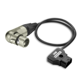 Hawk-Woods PC-5R - Power-Con 2-pin Plug (male) — XLR 4-pin right-angeld (female), 50cm length