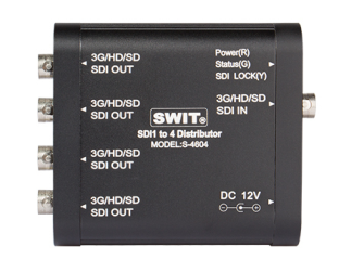 SWIT S-4604 | Heavy Duty 3G-SDI 1 to 4 Distributor and Amplifer