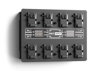 SWIT MATRIX-S8 | 8ch x max 6A Top Fast Simultaneous 14V/28V Wall Charger, V-mount(PC-W461S)