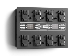 SWIT MATRIX-S8 | 8ch x max 6A Top Fast Simultaneous 14V/28V Wall Charger, V-mount