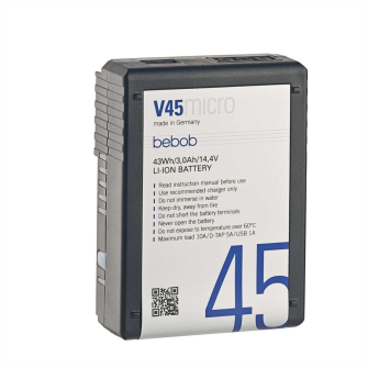 Bebob V45micro - V-micro battery 14.4V / 3,0Ah / 43Wh