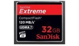 Sandisk 32GB Extreme 120MB/S CompactFlash READ/WRITE