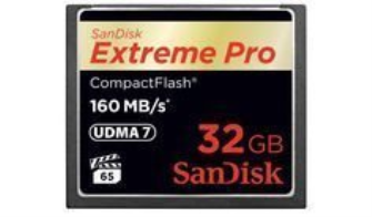 Sandisk 32GB Extreme 160MB/S CompactFlash READ/WRITE