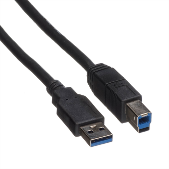 ROLINE USB 3.2 Gen 1 Kabel, Typ A-B, schwarz, 1,8 m 11.02.8870
