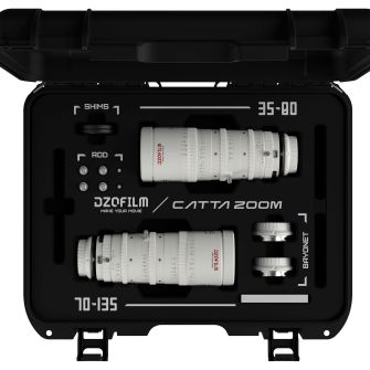 DZOFILM - Catta FF- Bundle_35-80/70-135 T2.9  White E Mount +two additional mount kit (2RF)