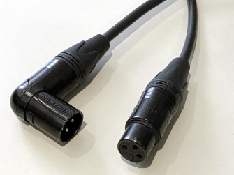 Mono-Mikrofon-Kabel 30cm mit Winkelstecker. F&#220;R WINKELPOSITIONIERNG AUFSCHRAUBEN UND DREHEN.