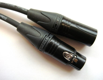 1m Mikflex Mikrofonkabel mit XLR 3pol. male / Klinkenstecker 6,35 mm 3pol.; symmetrisch