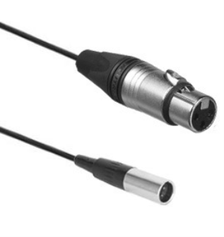 0.5m Mikflex Mini Mikrofonkabel mit Mini-XLR 3pol. male / XLR 3pol. female