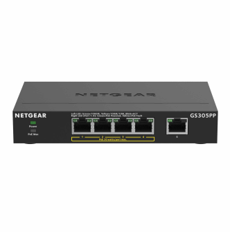 Netgear GS305PP - 5x PoE+ Ports Gesamtleistung 83W - Unmanaged