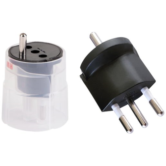 Fixadapter MH 3L 10A 230VAC Schuko/T12 CEE7/7-CH T12, schwarz