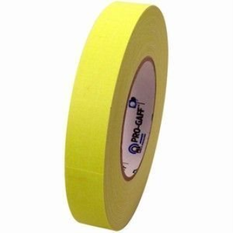 Gaffer Tape Gelb Fluorescent 25mm x25m