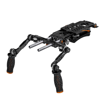 Bright Tangerine KASBAH Atman Universal Shoulder Rig &amp; Hand Grip Kit (Two-Axis BUD VCT-14)