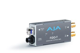 AJA FiDO-T-R0 - 1-Channel 3G-SDI to Single Mode LC Fiber with Loop Out Transmitter