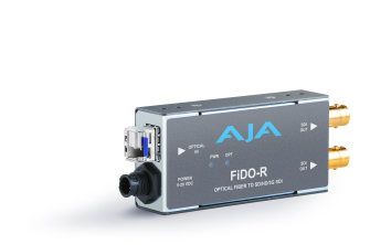 AJA FiDO-R-R0 - 1-Channel Single Mode LC Fiber to 3G-SDI w/ Dual 3G-SDI Outputs Receiver