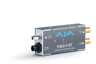 AJA FiDO-T-ST-R0 - 1-Channel 3G-SDI to Single Mode ST Fiber with Loop Out Transmitter