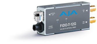 AJA FiDO-T-12G-ST - 1-Channel 12G-SDI to Single Mode ST Fiber Transmitter
