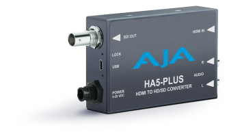 AJA HA5-PLUS-R0 - HDMI to 3G-SDI with DSLR Format Support, Includes 1 Meter HDMI Cable