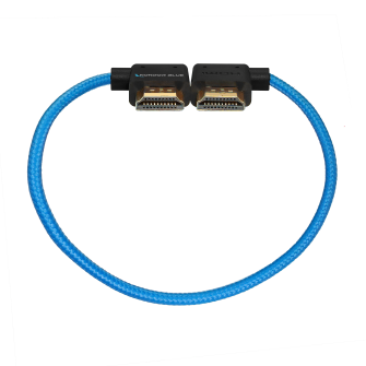Kondor Blue 12” Right Angle to Left Angle Full HDMI Straight Cable (Kondor Blue)