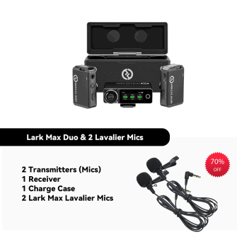 Hollyland Lark Max Duo with Two Lavalier Microphon