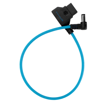 Kondor Blue 15&quot; D-Tap to DC Right Angle Straight Cable (5.5 x 2.5mm) (Canon C70/Atomos) (Kondor Blue