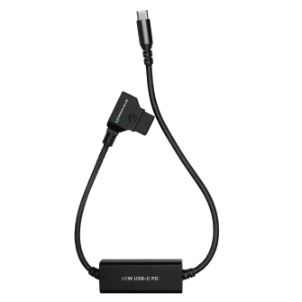 Kondor Blue 16&quot; D-Tap to USB C Power Delivery Cable for Mirrorless Cameras &amp; Laptops (Raven Black)