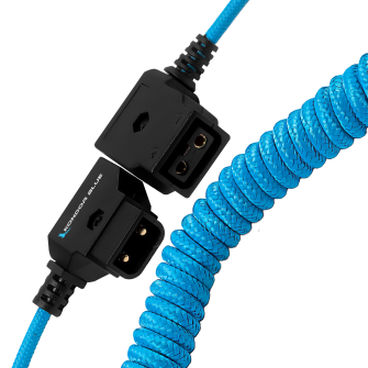 Kondor Blue D-Tap Extension Male to Female Coiled Cable