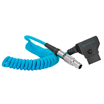 Kondor Blue D-Tap to LEMO 2 Pin 0B Male Power Cable for Z CAM, SmallHD, Teradek (Coiled)(Kondor Blue