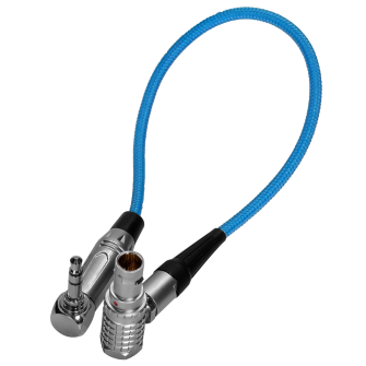Kondor Blue 10&quot; EXT LEMO 9 Pin to 3.5mm Right Angle Time Code Cable for Komodo/Raptor