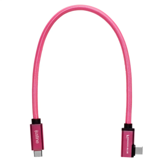 Kondor Blue iJustine Pink USB C 3.1 Data and Charging Cable 10Gb/s Data Speed &amp; 100W Power Delivery 