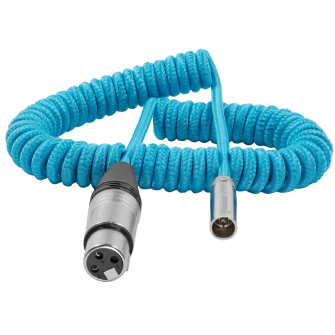 Kondor Blue Coiled Mini XLR to XLR for C70 &amp; BMPCC4K/6K Pro &#160;(12&quot;- 24”)