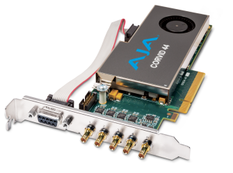 AJA CRV44-S-R0 - 8-Lane PCIe 2.0, 4-Channel I/O Independent Raster, 4K Capable, Short Bracket, Inclu