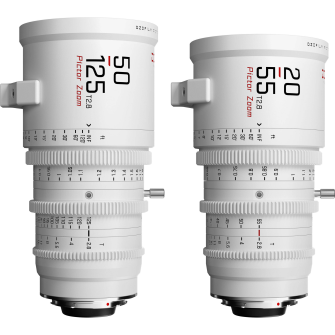 DZOFILM Pictor Zoom 2-Lens Kit (50-125/20-55 T2.8) White