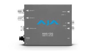 AJA HA5-12G-T-R0 - HDMI 2.0 to 12G-SDI Conversion with Fiber Transmitter