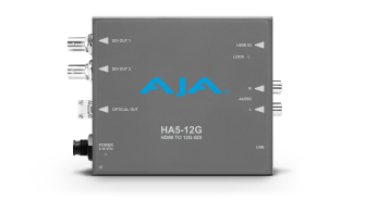 AJA HA5-12G-T-ST - HDMI 2.0 to 12G-SDI Conversion with ST Fiber Transmitter