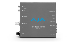 AJA IPT-10G2-HDMI - HDMI to SMPTE ST 2110 Video and Audio IP Encoder with Hitless Switching