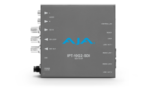 AJA IPT-10G2-SDI-R0 - 3G-SDI to SMPTE ST 2110 Video and Audio IP Encoder with Hitless Switching