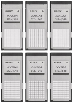 Sony - Pack of 6x AXS-A512S48 memory cards