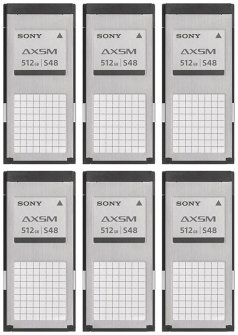 Sony AXS-A512S48/6pcs - Pack of 6x AXS-A512S48 memory cards