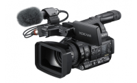 Sony ECM-MS2 - Shotgun Stereo/Mono Microphone, very short metal body (137mm), fixed cable, 0.5m, wit