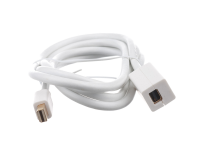 Mini DisplayPort 1.5m Male to Female, weiss