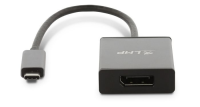 LMP USB-C zu DisplayPort Adapter, USB 3.1 (m) zu DisplayPort (f), Aluminium Geh&amp;#228;use, space grau