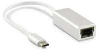 LMP USB-C (m) zu Gigabit Ethernet (f) Adapter (ohne Treiber), silber