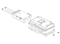 Teradek Bolt TX Dual V Mount Batt plate 14.4V Cable (11in/27cm)