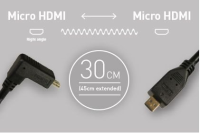 ATOMOS Coiled Right-Angle MICRO to Micro HDMI Cable