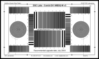 DSC Labs CDX1-29W Combi-DX1 Multiburst SquareWave 16:9/4:3 (Black on White) - Combi-DX1 Optical Sign