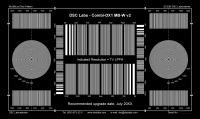 DSC Labs CDX1-5IW Combi-DX1 Multiburst 16:9/4:3 (White on Black) - Combi-DX1 Optical Signal Generato