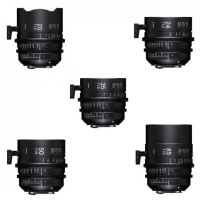 SIGMA 20 mm + 24 mm + 35 mm +
50 mm + 85 mm T 1,5
+ Koffer PMC-002 Sony-E