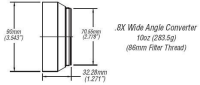 VS-08CV-72 0.8x HD Weitwinkel-Durchzoom-Konverter